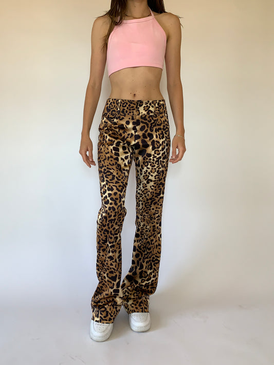 Vintage 1990s Leopard Pants