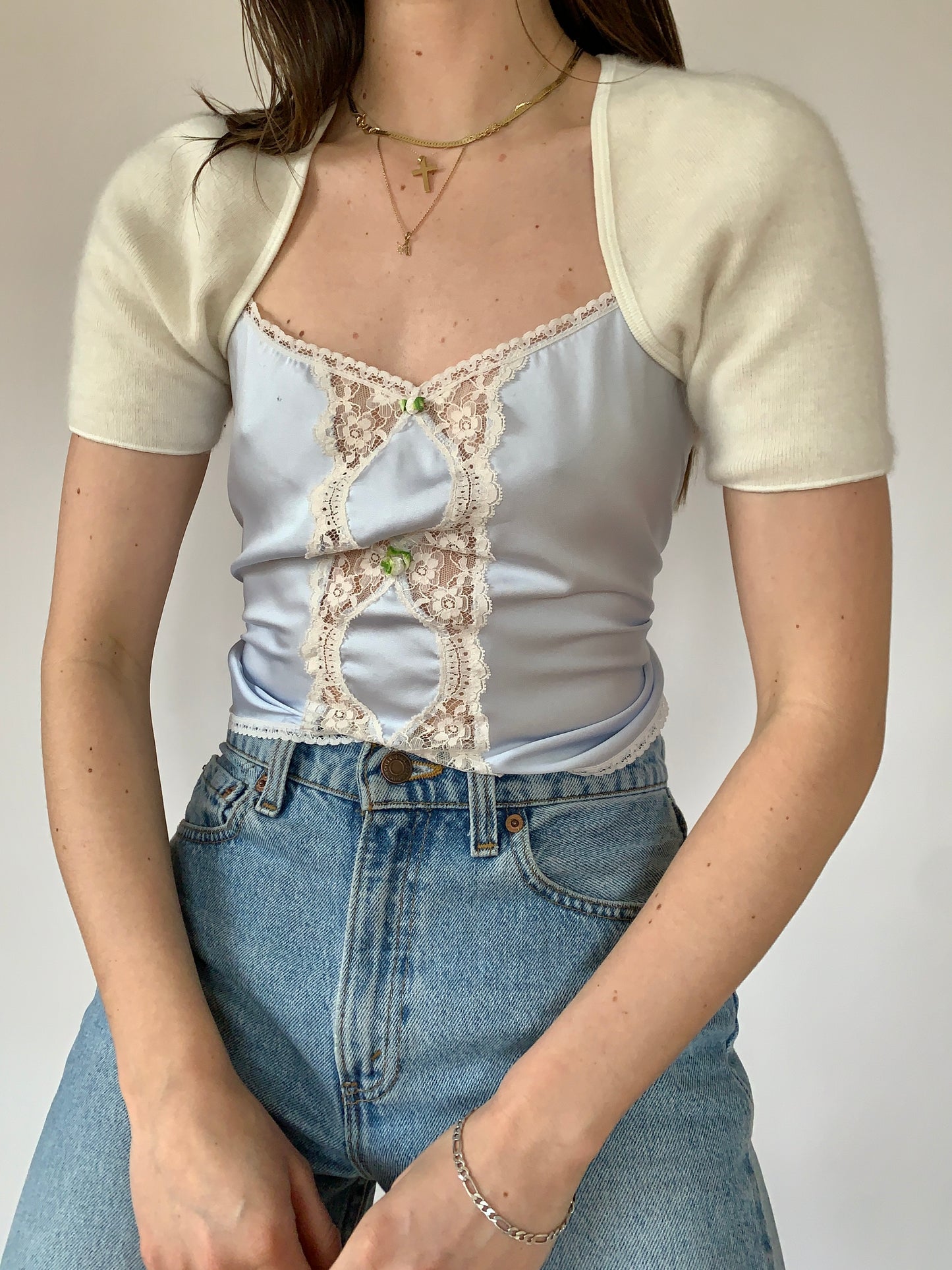 Y2K Angora Bolero