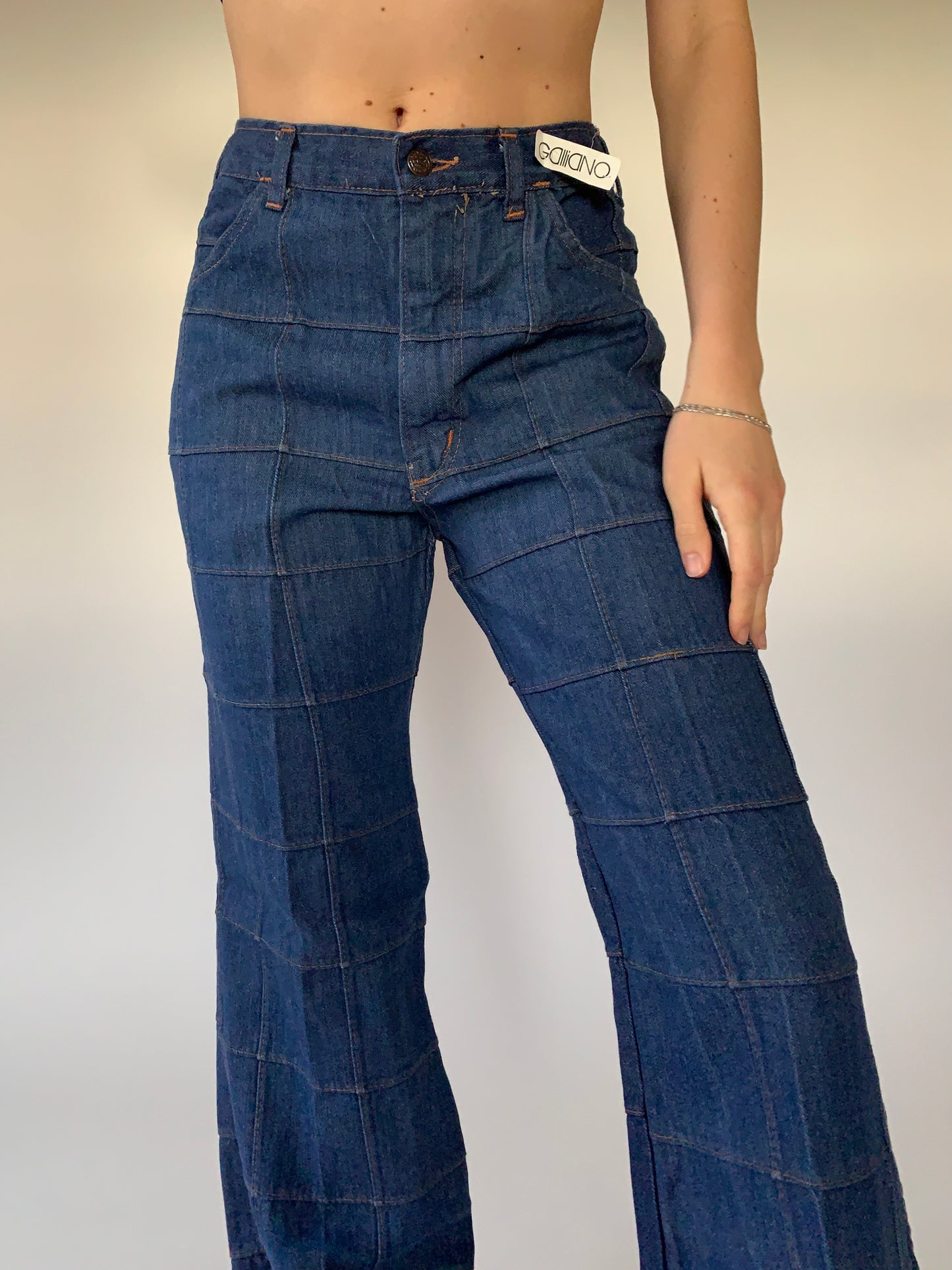 Vintage 1970s Deadstock Patchwork Jeans