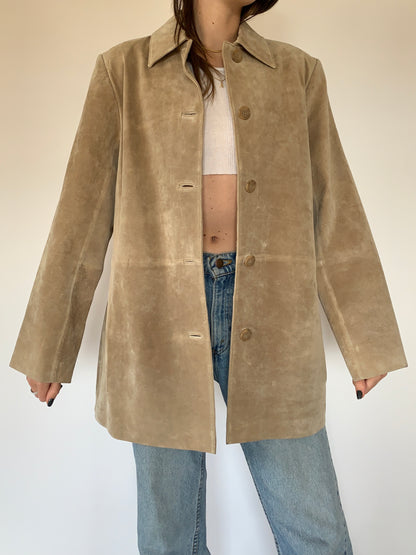 2000s Suede Leather Jacket