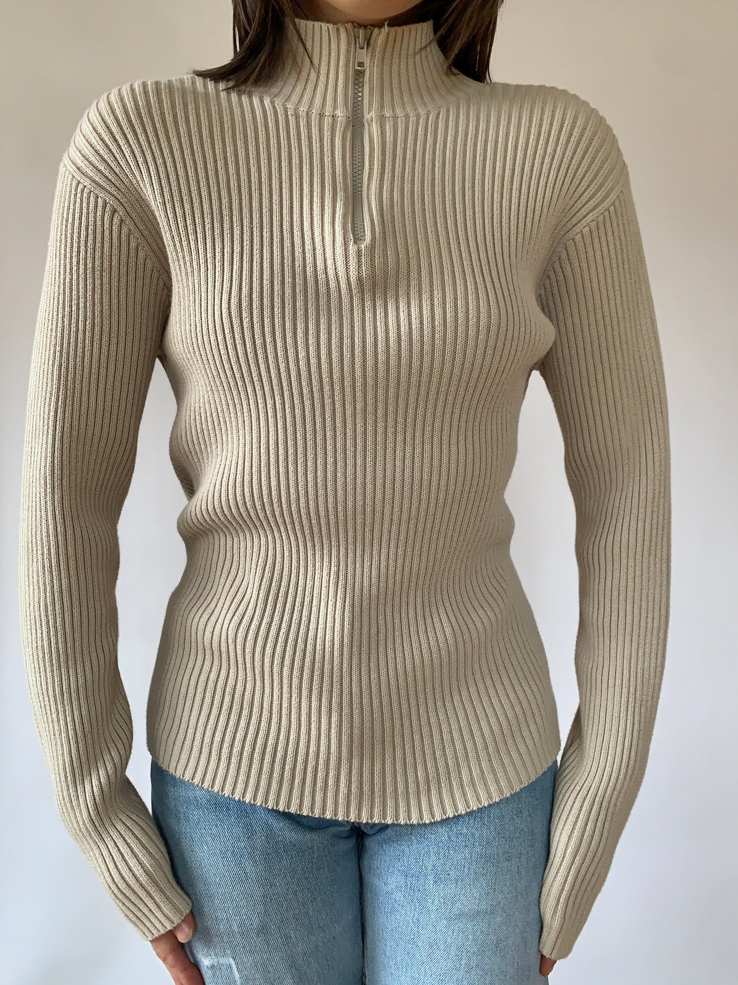 Vintage Quarter-zip Sweater