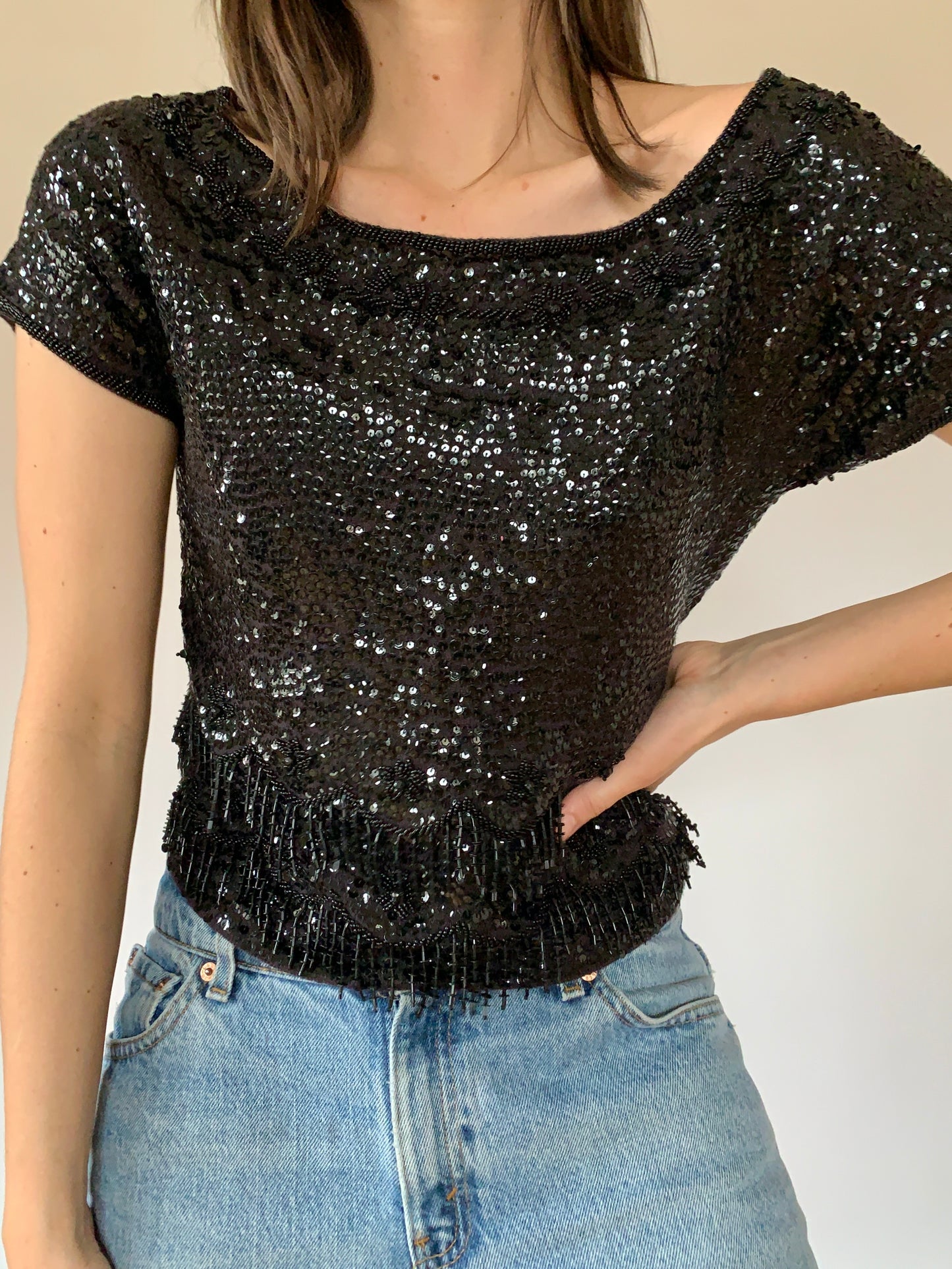 Vintage Sequin Top