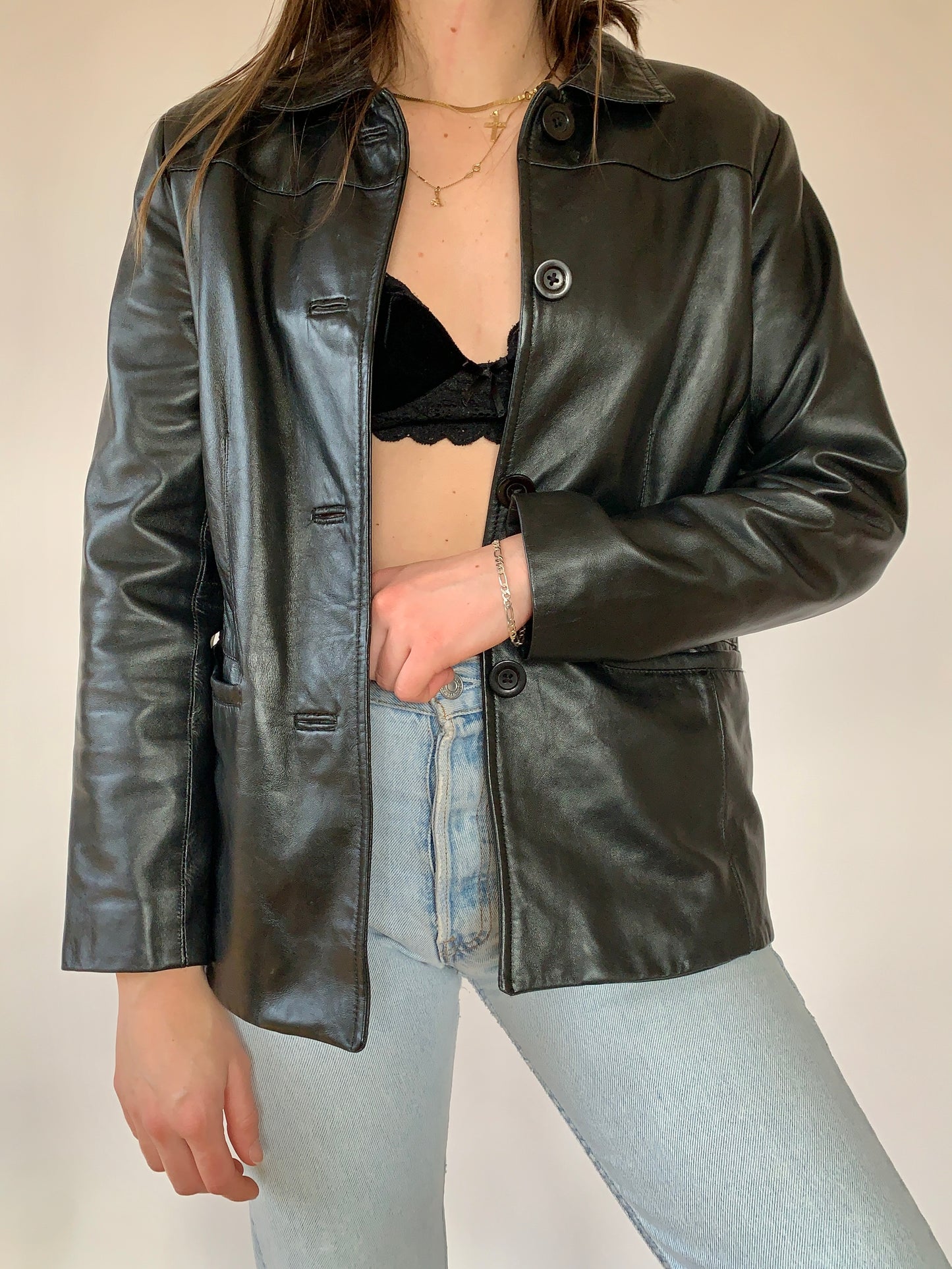 Vintage 1990s Leather Jacket