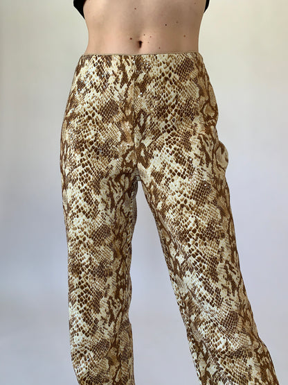 Vintage 1990s Snakeskin Pants