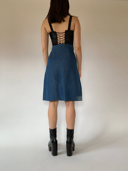 Vintage 1950s Denim Skirt (S)