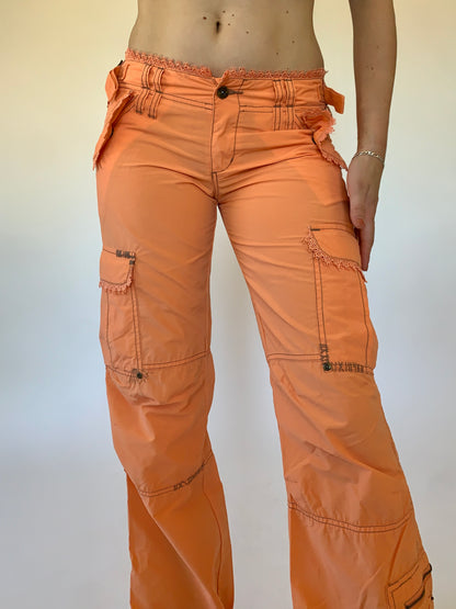 Y2K Orange Cargos