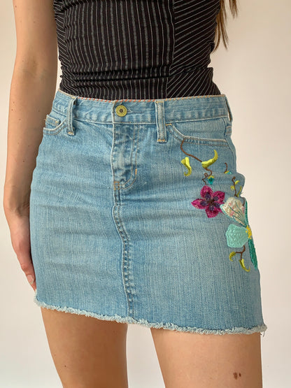 Y2K Embroidered Mini