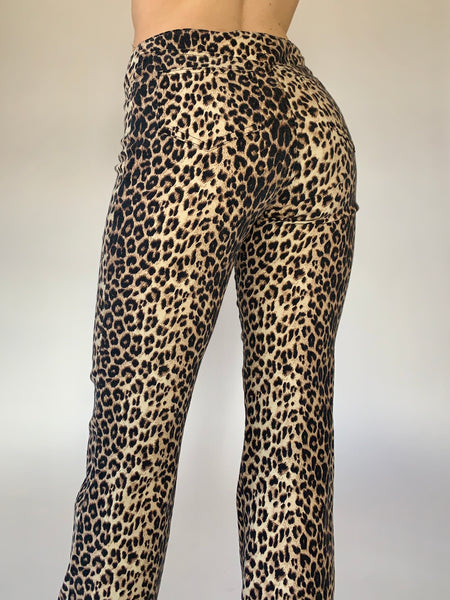 Vintage 1990s Cheetah Print Pants