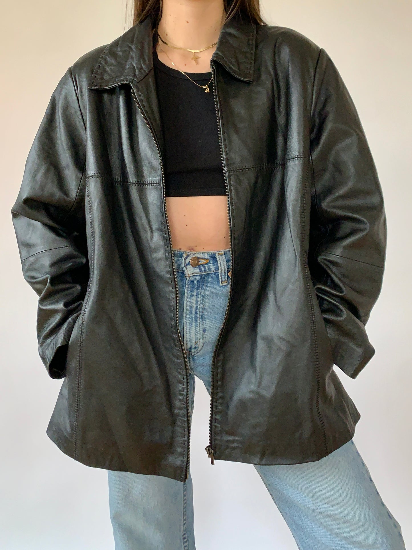 Vintage 1990s Leather Jacket