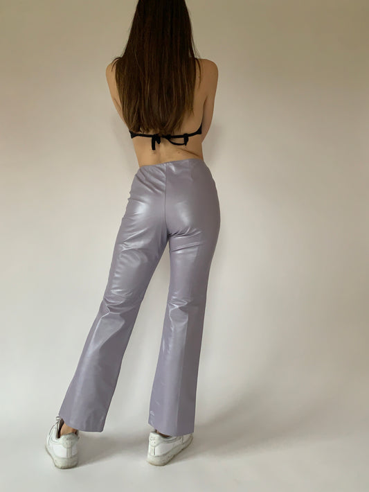 Y2K Lavender Leather Pants