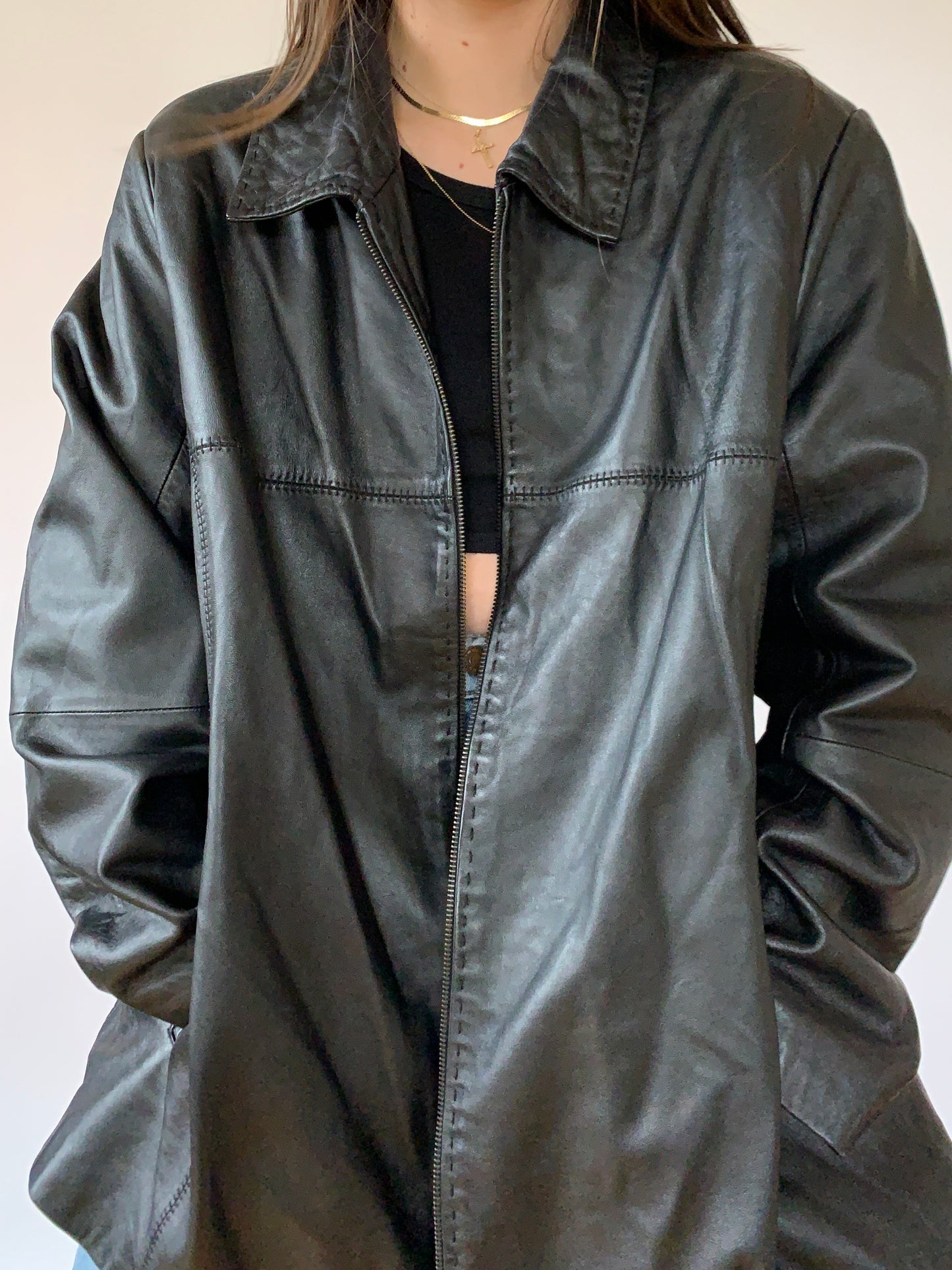 Vintage 1990s Leather Jacket