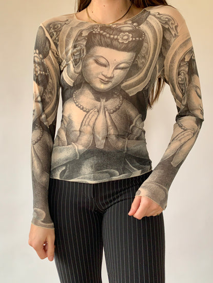 Y2K Mesh Top