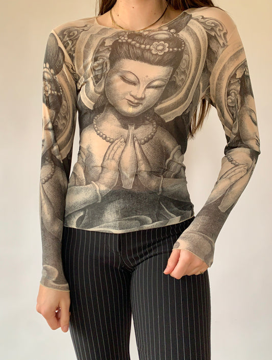 Y2K Mesh Top