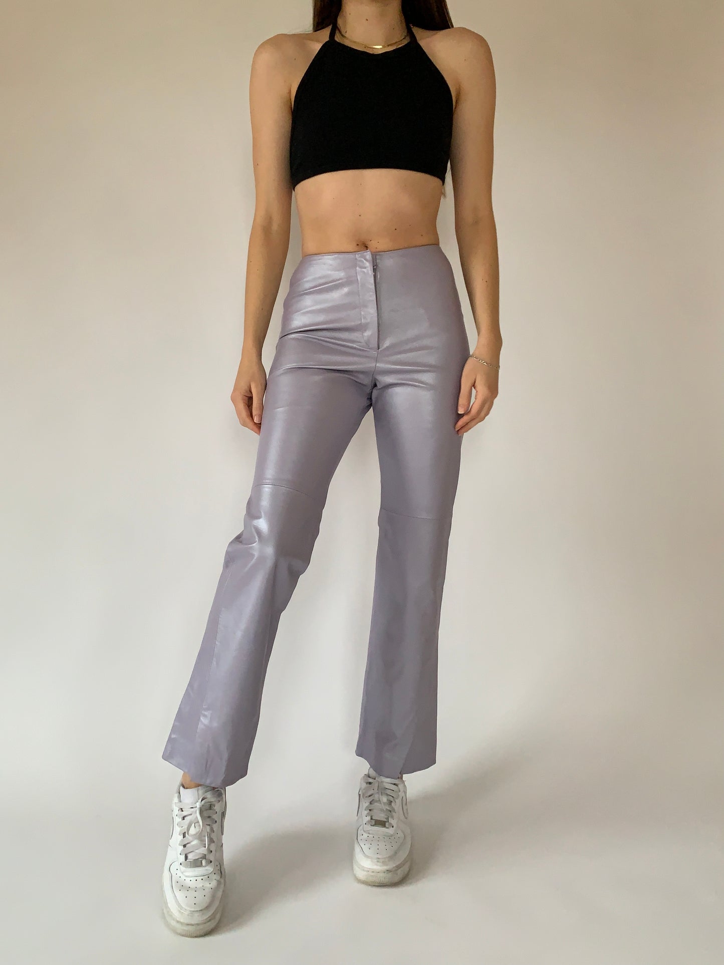 Y2K Lavender Leather Pants