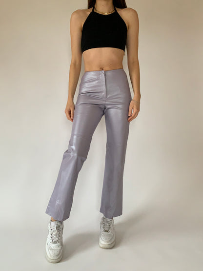 Y2K Lavender Leather Pants