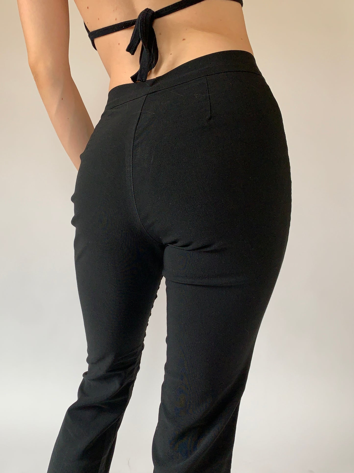 Vintage 1990s Black Stretch Pants