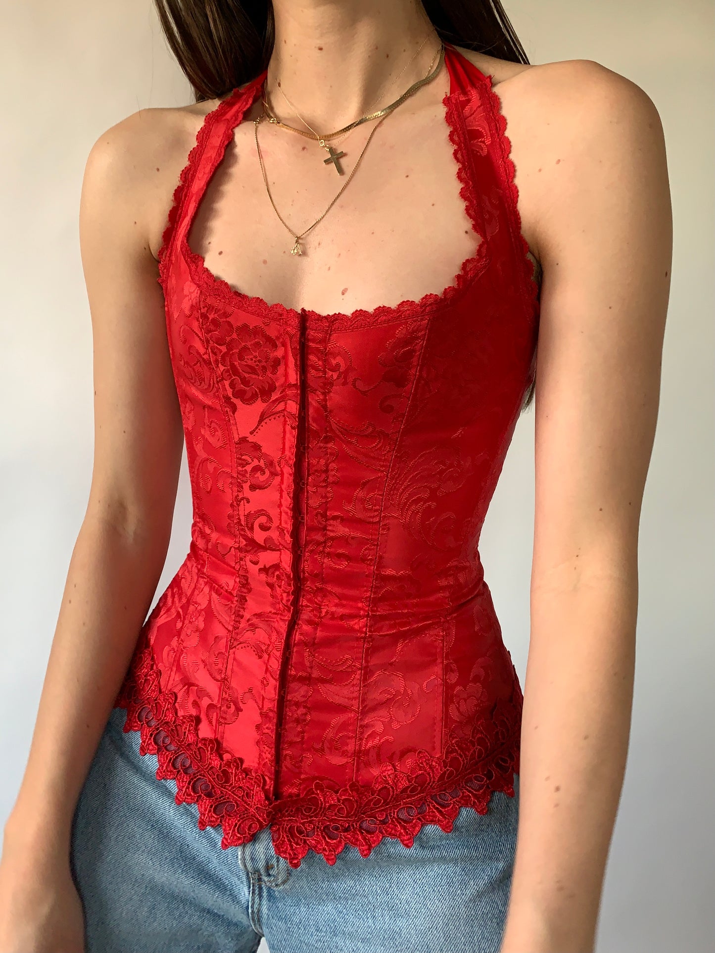 Y2K Halter Corset