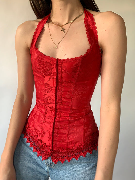 Y2K Halter Corset