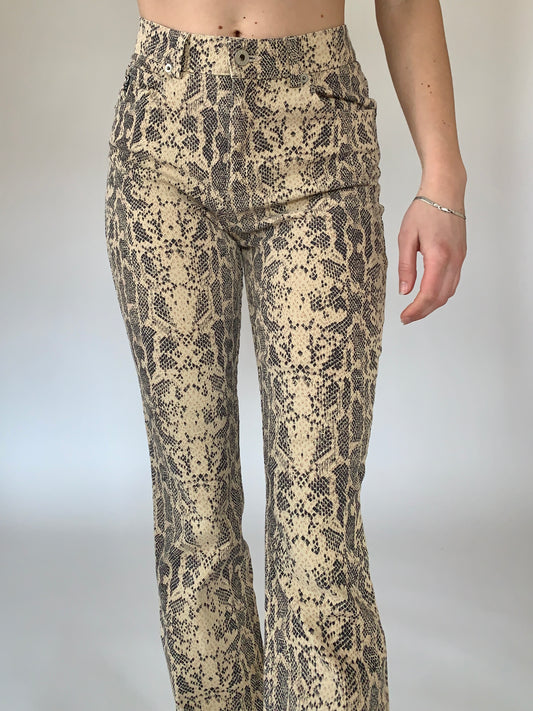 Y2K Guess Snake Print Pants - 29