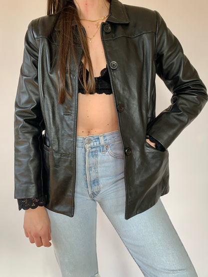 Vintage 1990s Leather Jacket