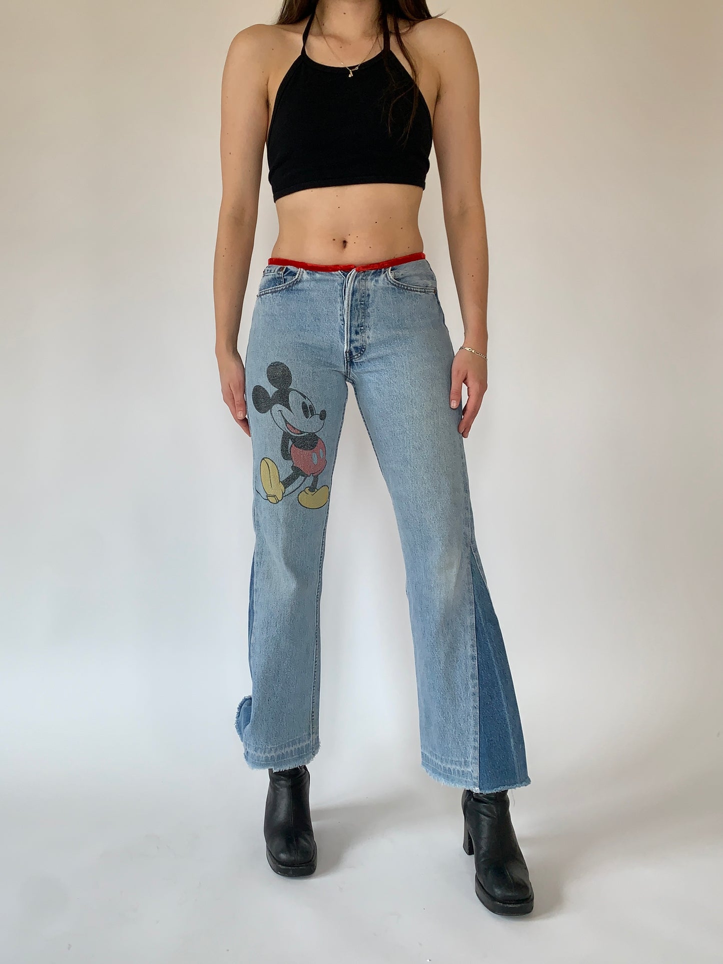 Reworked Mickey Jeans