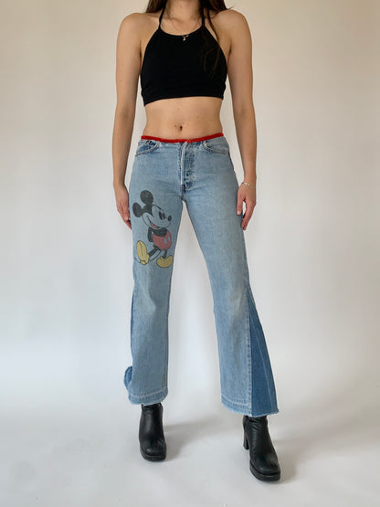 Reworked Mickey Jeans