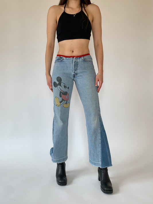 Reworked Mickey Jeans