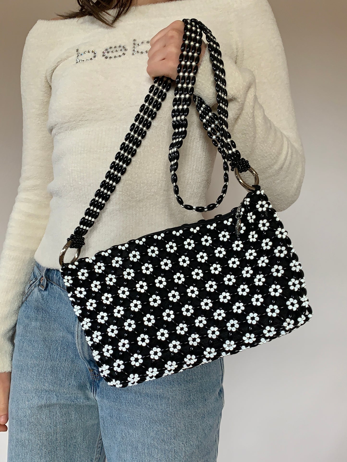 Beaded Crossbody Bag