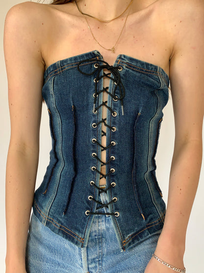 Bebe Denim Corset