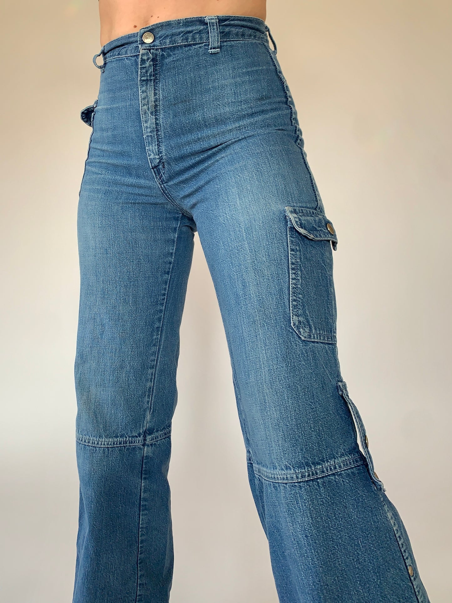 Vintage 1970s Cargo Jeans