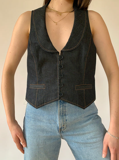 2000s Denim Vest