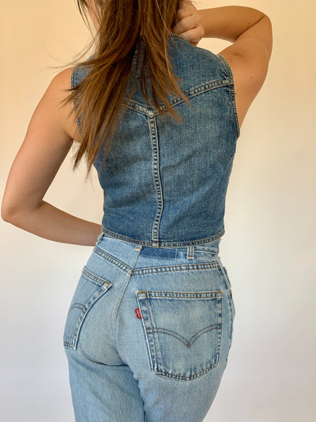 Y2K Denim Vest