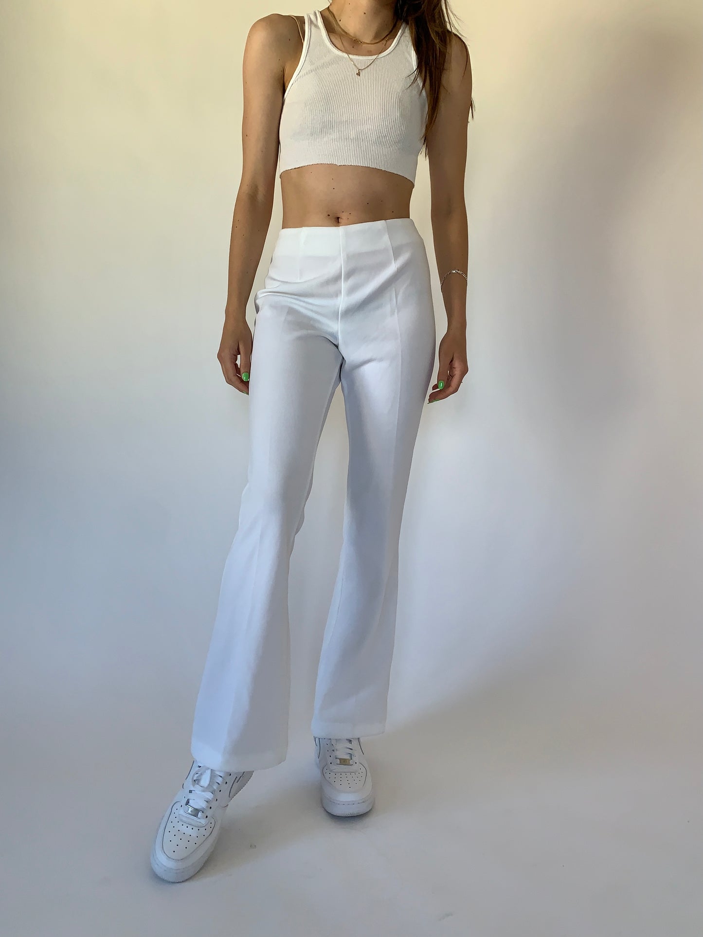 Vintage 1990s White Flares