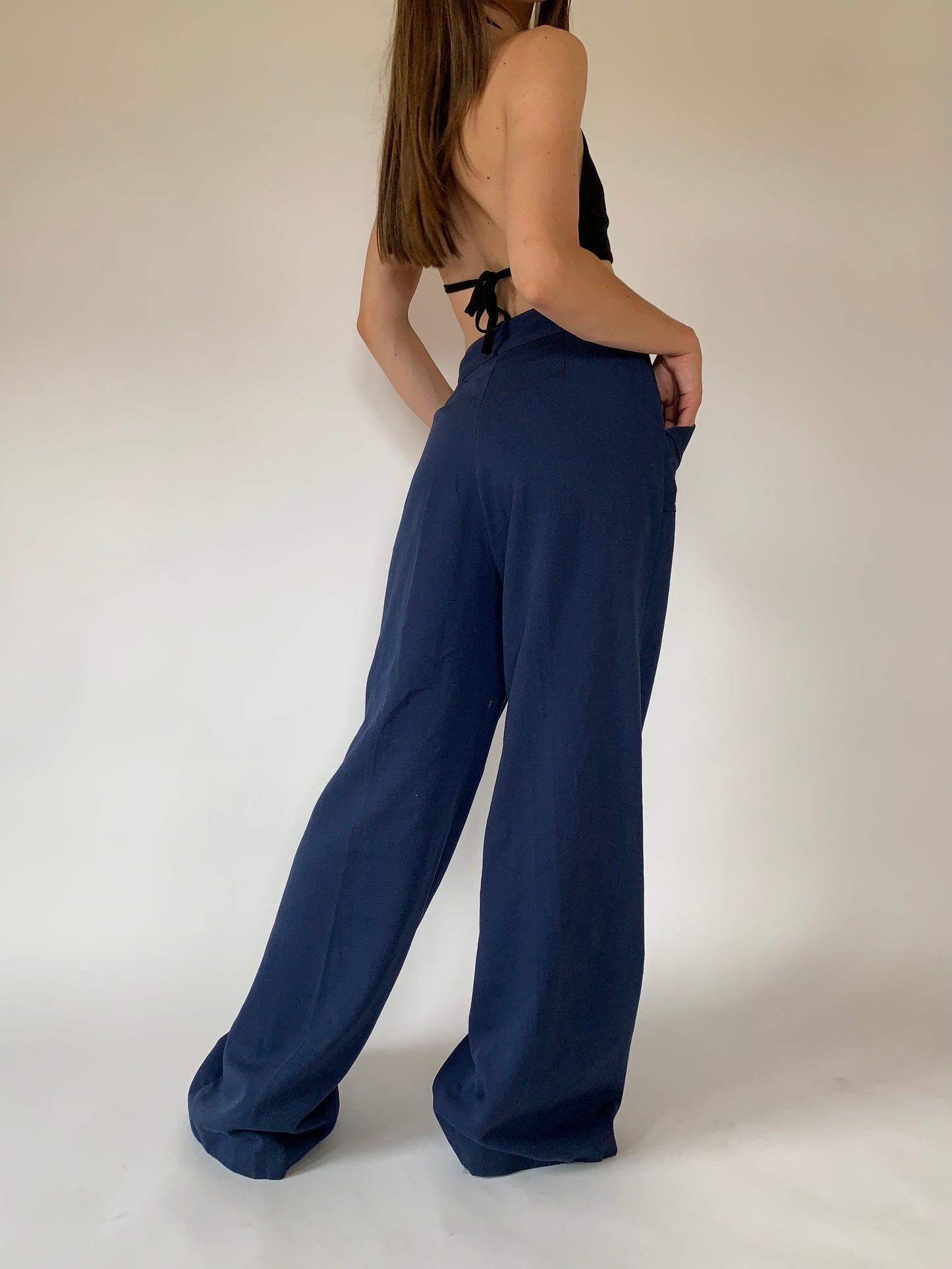 Vintage 1970s Navy Bellbottoms