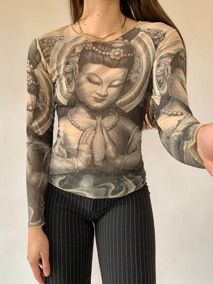 Y2K Mesh Top