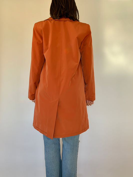 Y2K Esprit Orange Trench