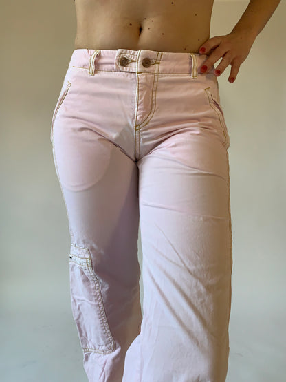 Y2K Baby Pink Cargos