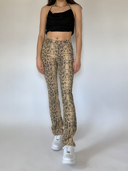 Y2K Guess Snake Print Pants