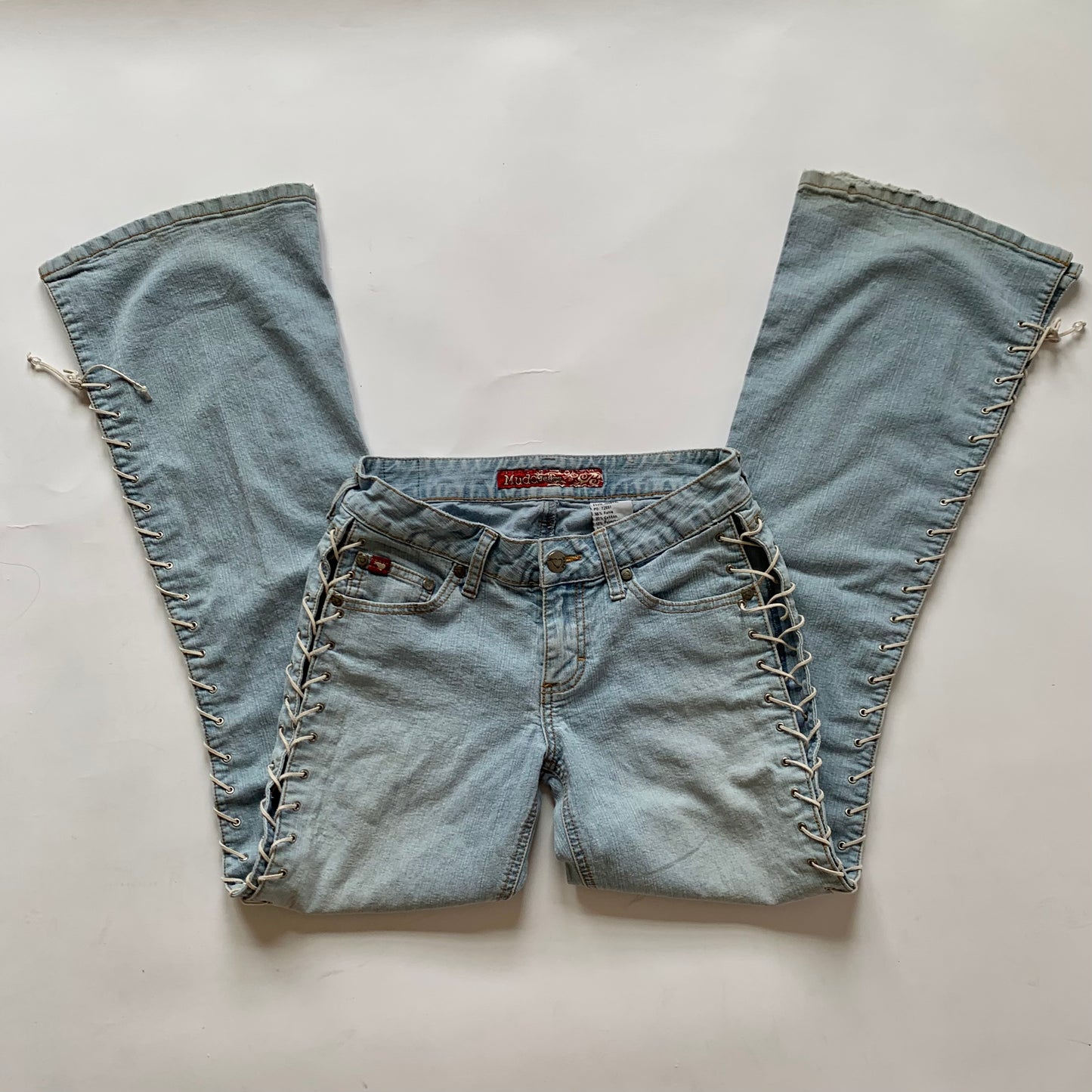 Y2K Lace Up Mudd Jeans