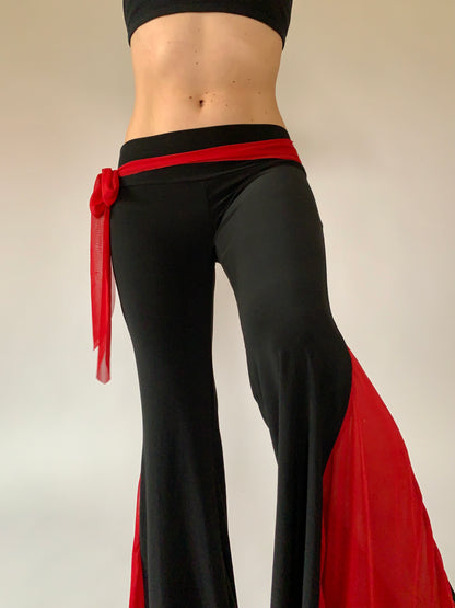 Y2K Belted Bellbottoms