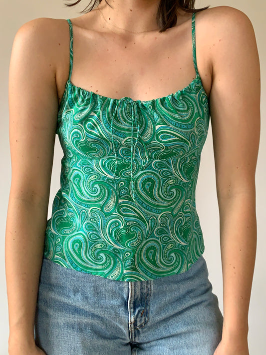 Silk Paisley Tank