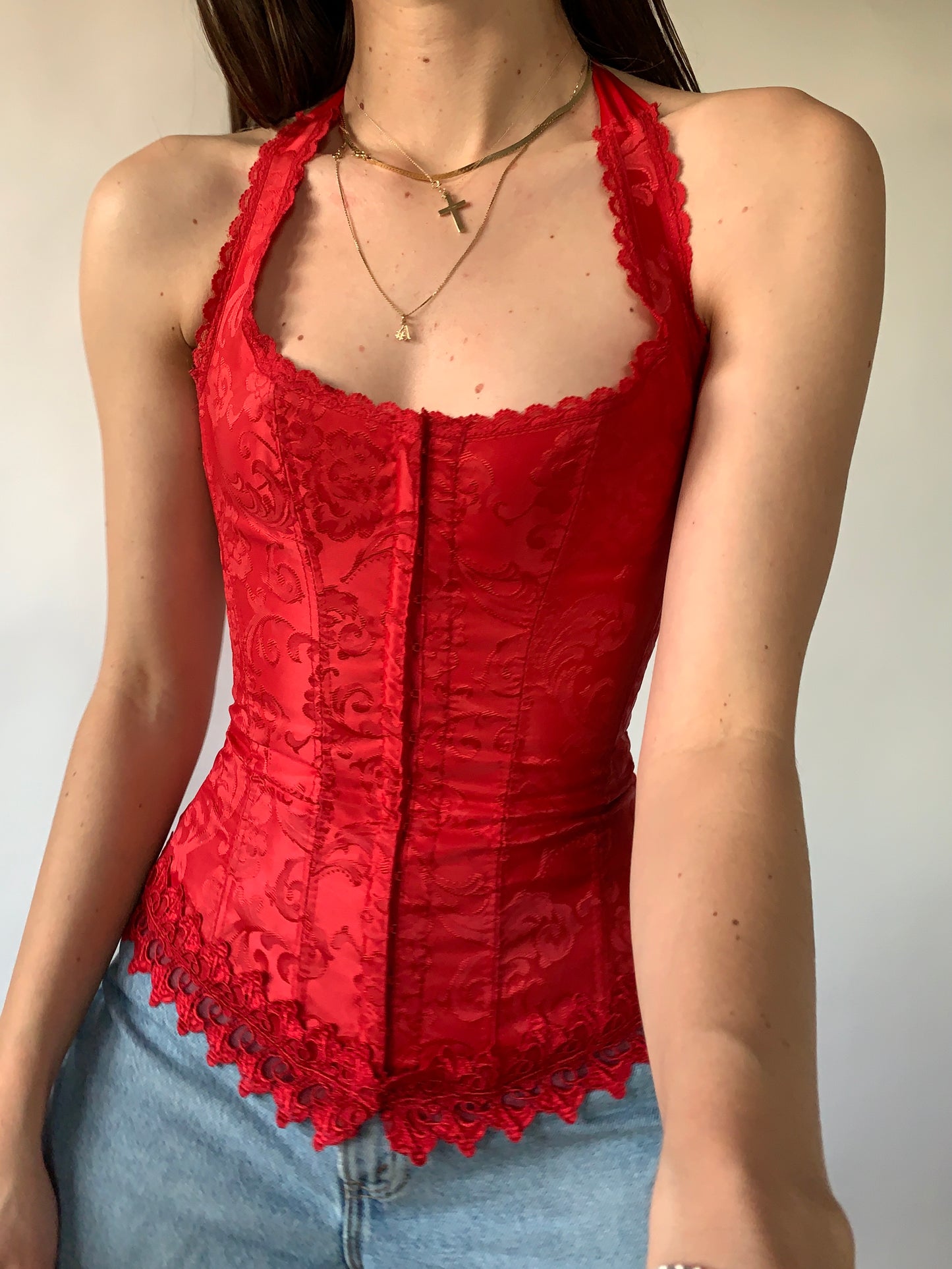 Y2K Halter Corset