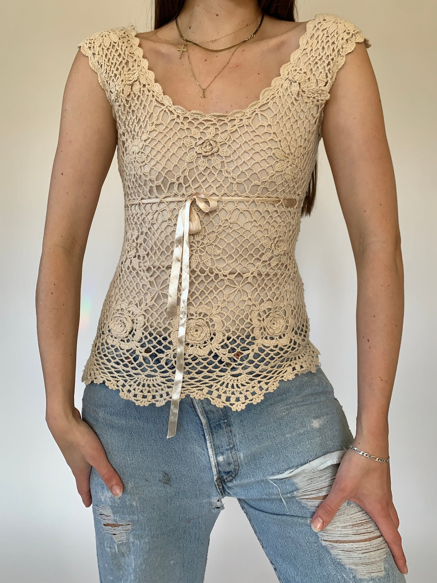 Y2K Crochet Top