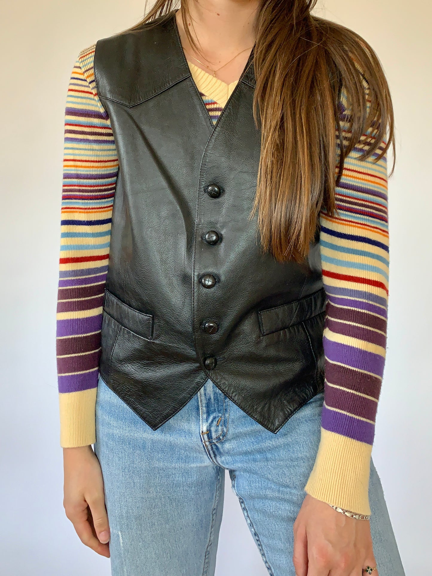 Vintage Leather Vest