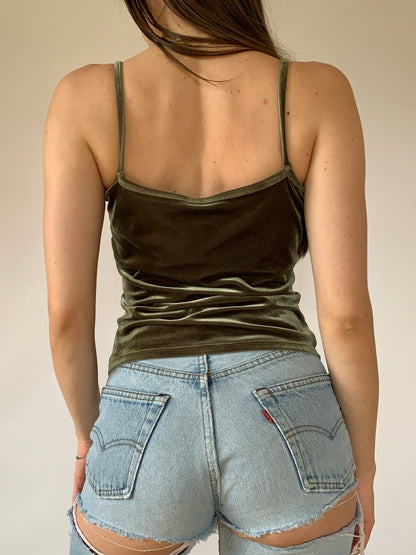 Vintage 1990s Olive Tank