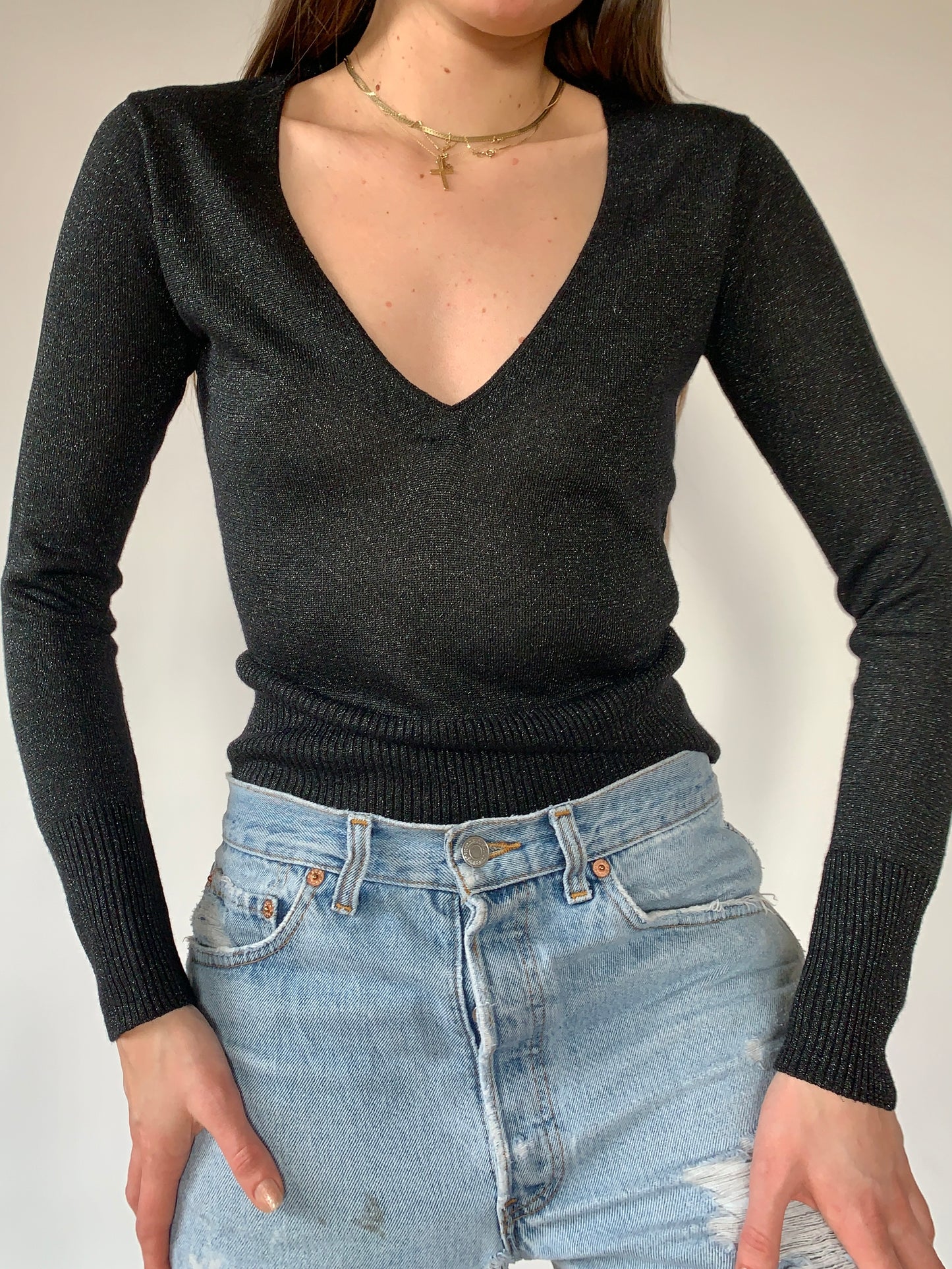Vintage 1990s Glitter Sweater