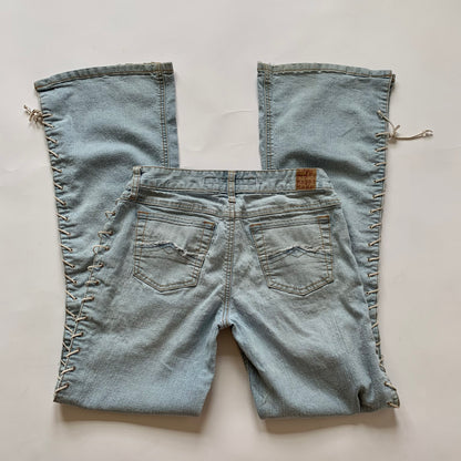 Y2K Lace Up Mudd Jeans