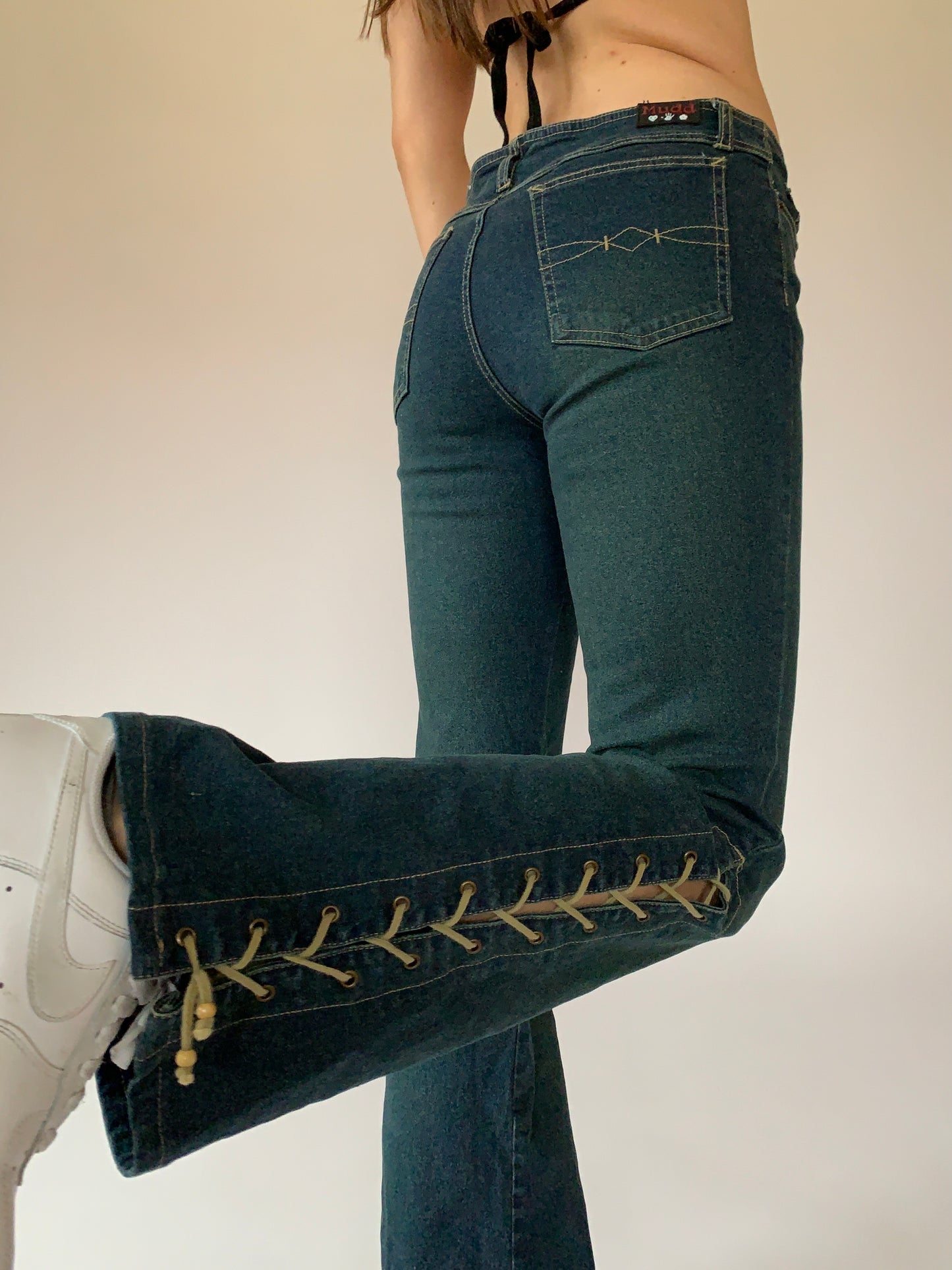 Y2K Lace Up Jeans