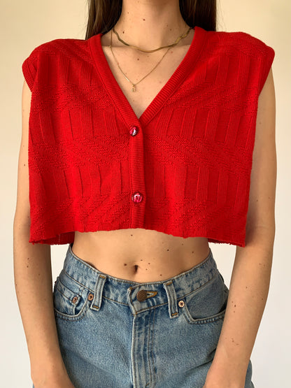 Vintage 1990s Cropped Vest