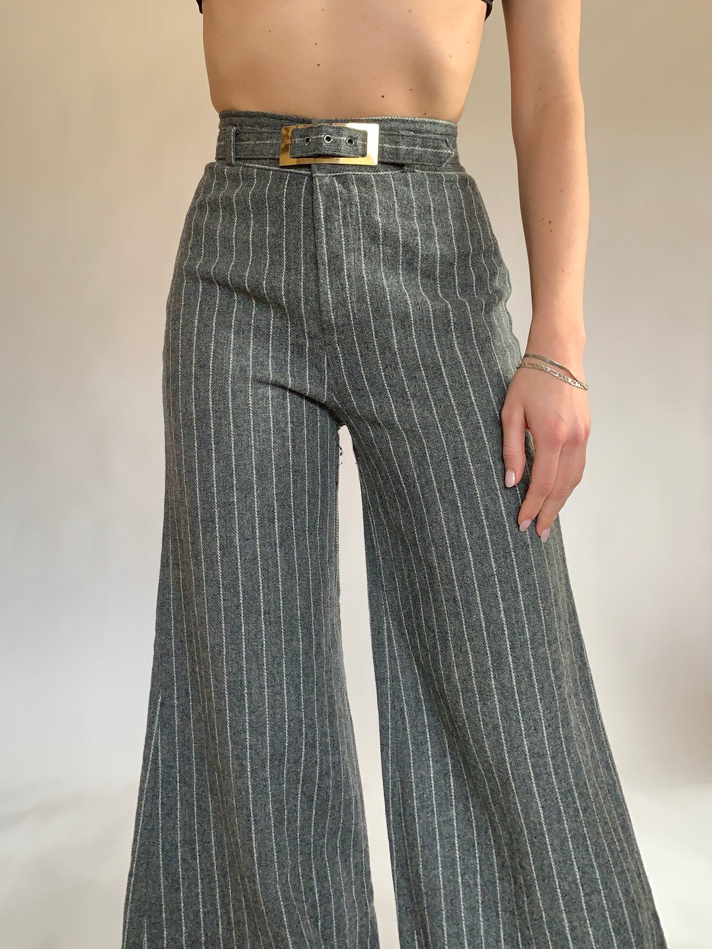 Vintage 1970s Wool Bellbottoms